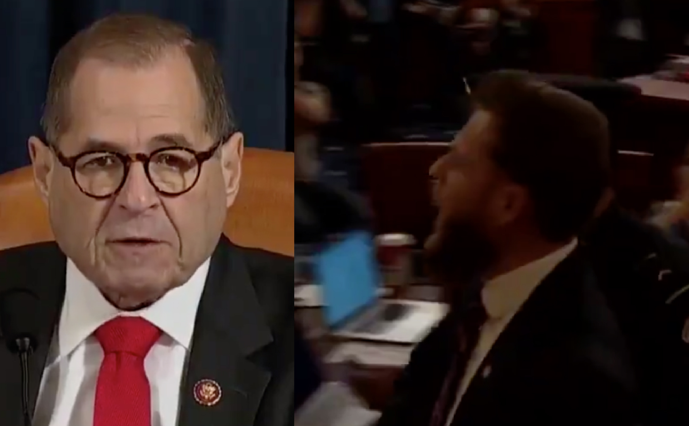 [VIDEO] Nadler Interrupted By Rowdy Pro-Trump Patriot ‘Americans Are Sick of Your Impeachment Scam!’