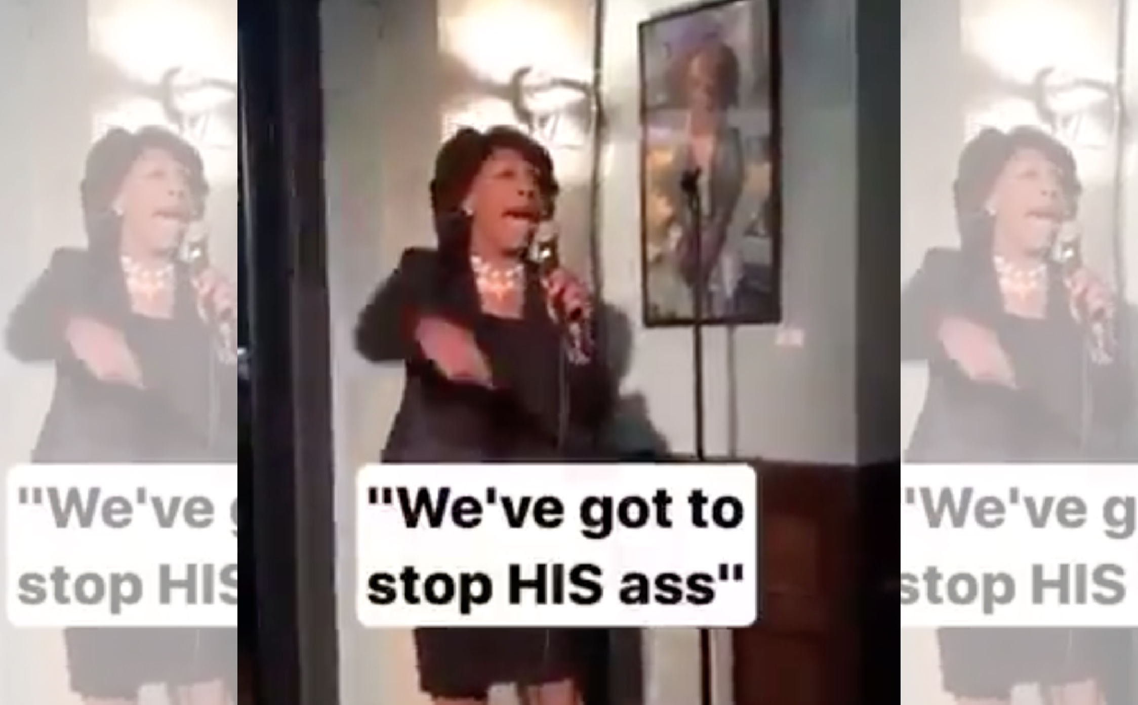 [VIDEO] Flashback Video of ‘Somber’ Maxine Waters Declaring ‘We’ve Got to Stop His Ass’ About President Trump